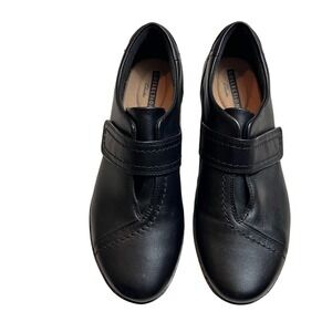 Clarks‎ Womens Leather Loafers Everlay Dixie Black Sz 8 Minimalist, Cottagecord